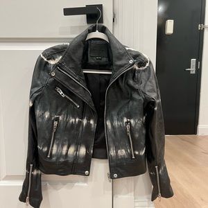 Blank NYC leather jacket with design